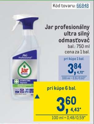 Jar profesionálny ultra silný odmasťovač