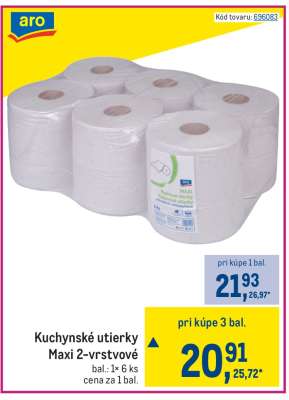 Kuchynské utierky Maxi 2-vrstvové
