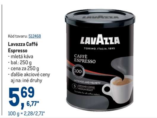 LAVAZZA CAFFÉ ESPRESSO