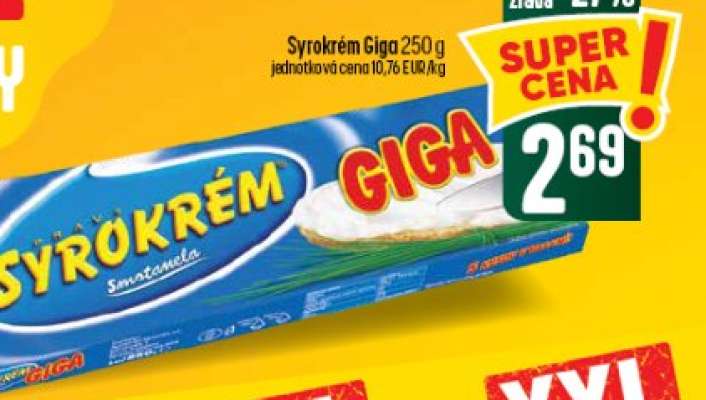 Syrokrém GIGA 250 g