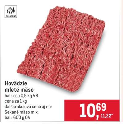Hovädzie mleté mäso