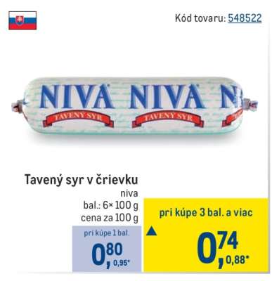 Tavený syr v črievku