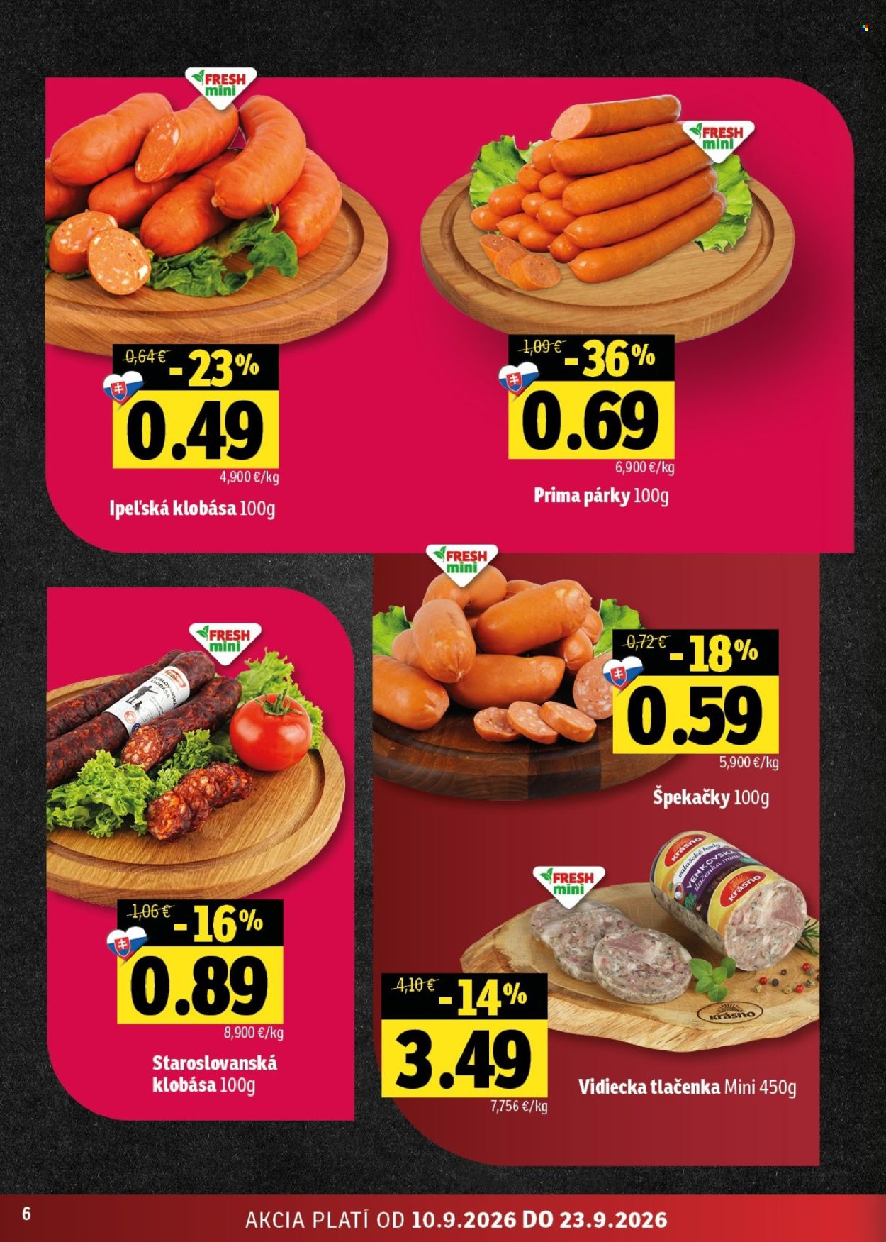 Leták FRESH - 10.9.2026 - 23.9.2026. Strana 6