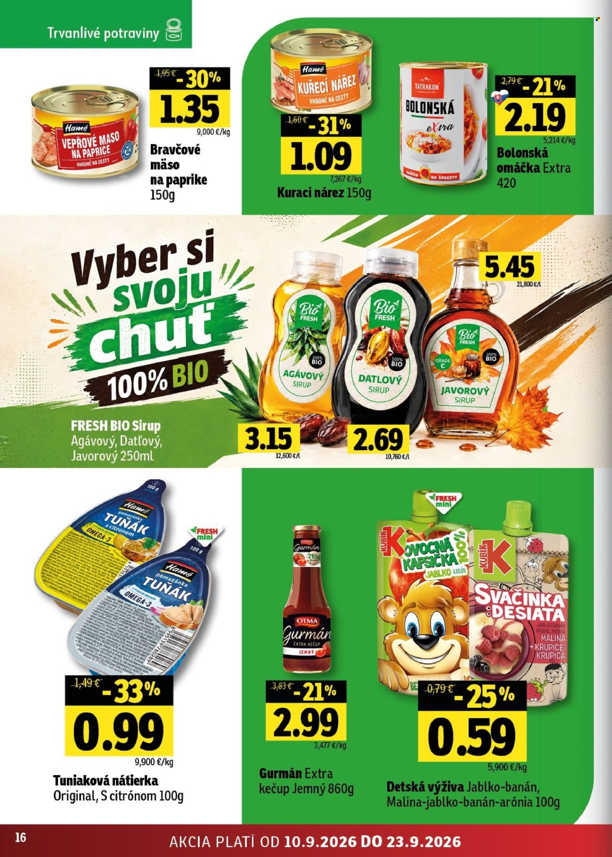 Leták FRESH - 10.9.2026 - 23.9.2026. Strana 16