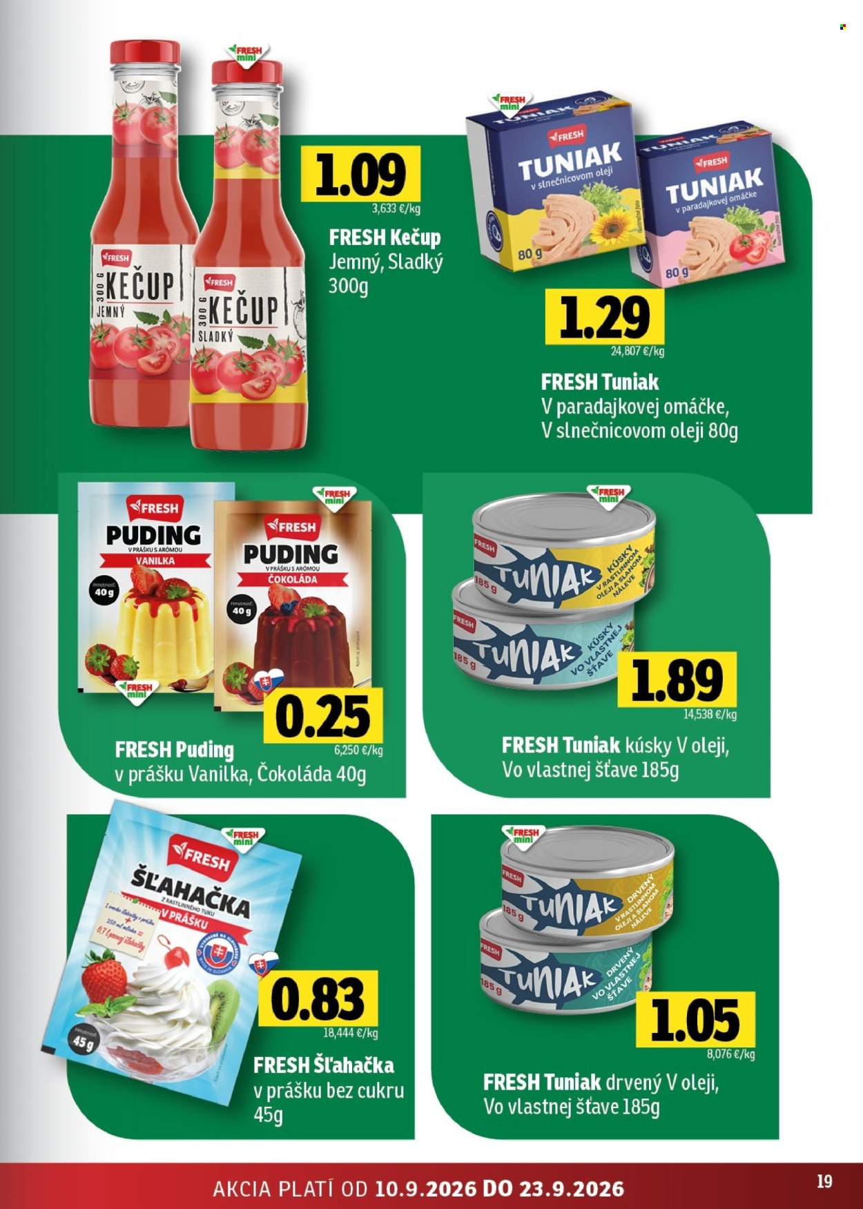 Leták FRESH - 10.9.2026 - 23.9.2026. Strana 19