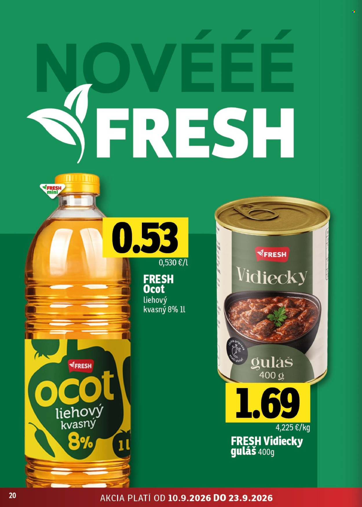 Leták FRESH - 10.9.2026 - 23.9.2026. Strana 20