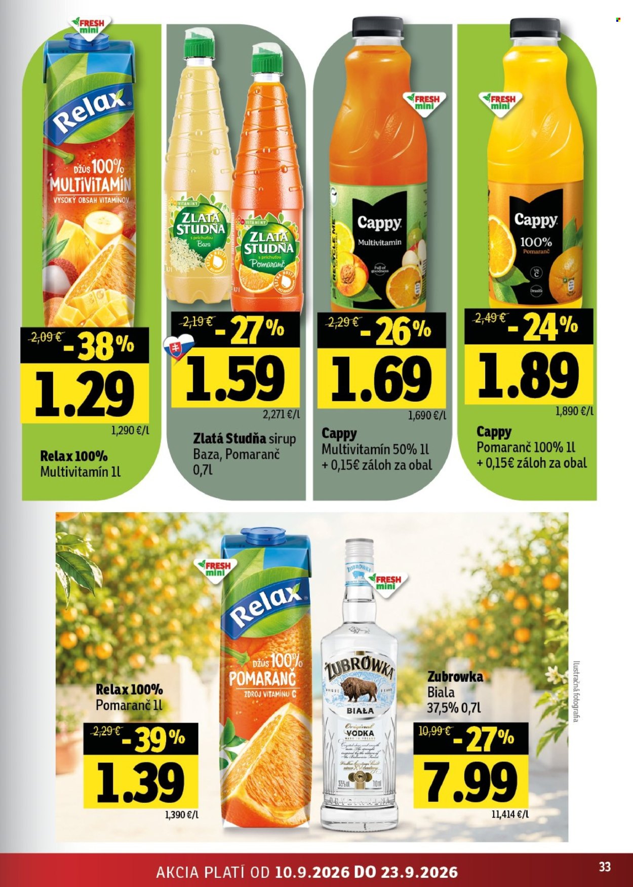 Leták FRESH - 10.9.2026 - 23.9.2026. Strana 33