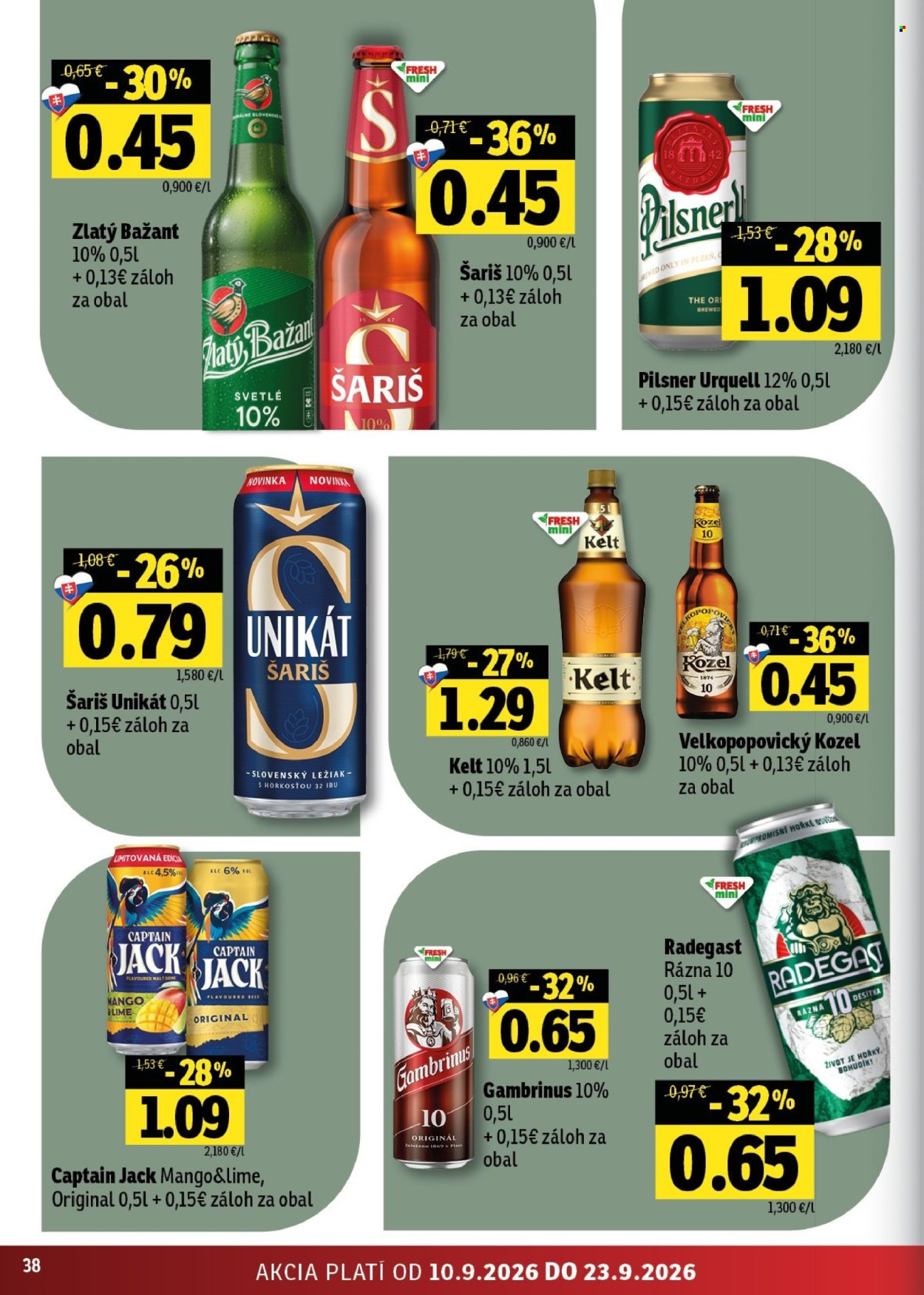Leták FRESH - 10.9.2026 - 23.9.2026. Strana 38