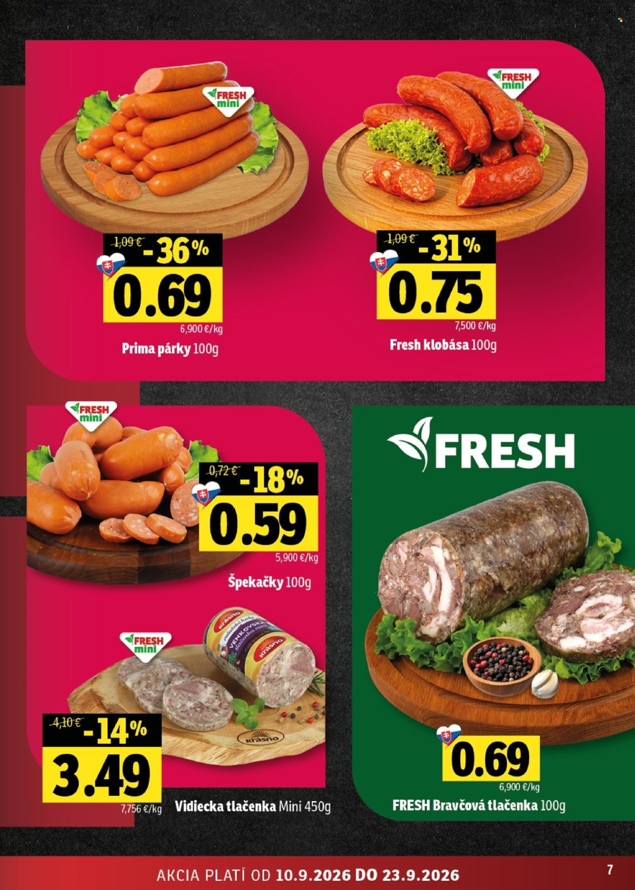 Leták FRESH - 10.9.2026 - 23.9.2026. Strana 7