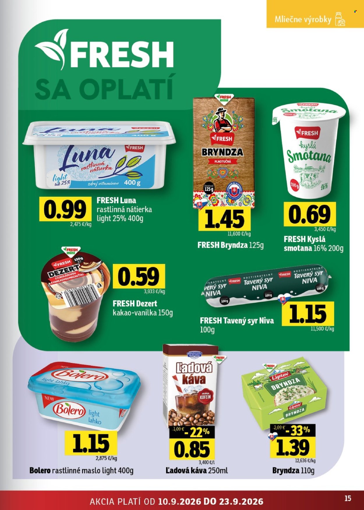 Leták FRESH - 10.9.2026 - 23.9.2026. Strana 15