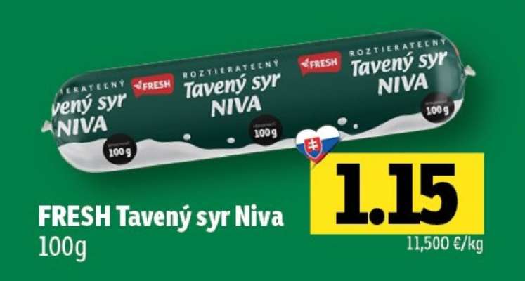 FRESH Tavený syr Niva