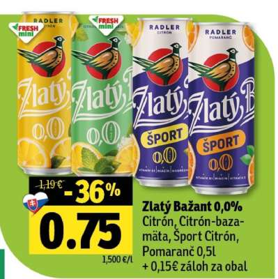 Zlatý Bažant 0,0%