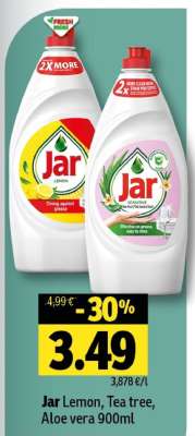 Jar Lemon, Tea Tree, Aloe Vera 900ml