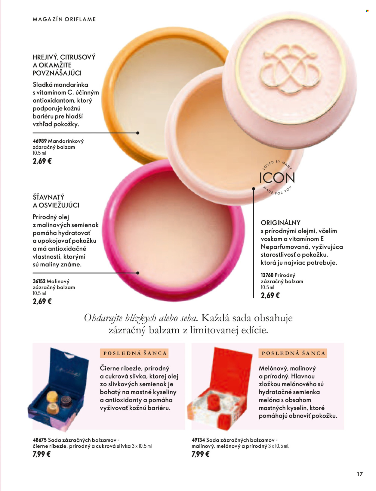 Leták Oriflame - 30.9.2026 - 10.11.2026. Strana 17