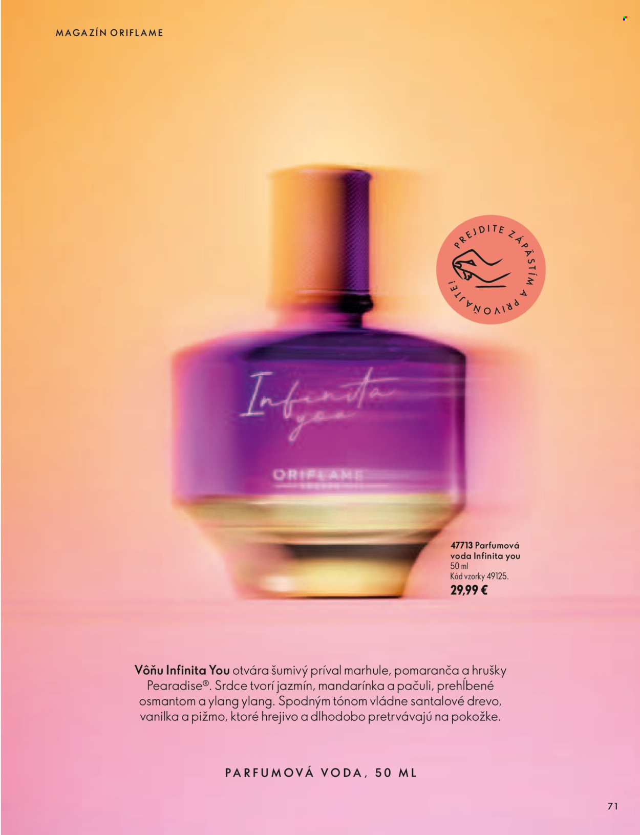 Leták Oriflame - 30.9.2026 - 10.11.2026. Strana 71