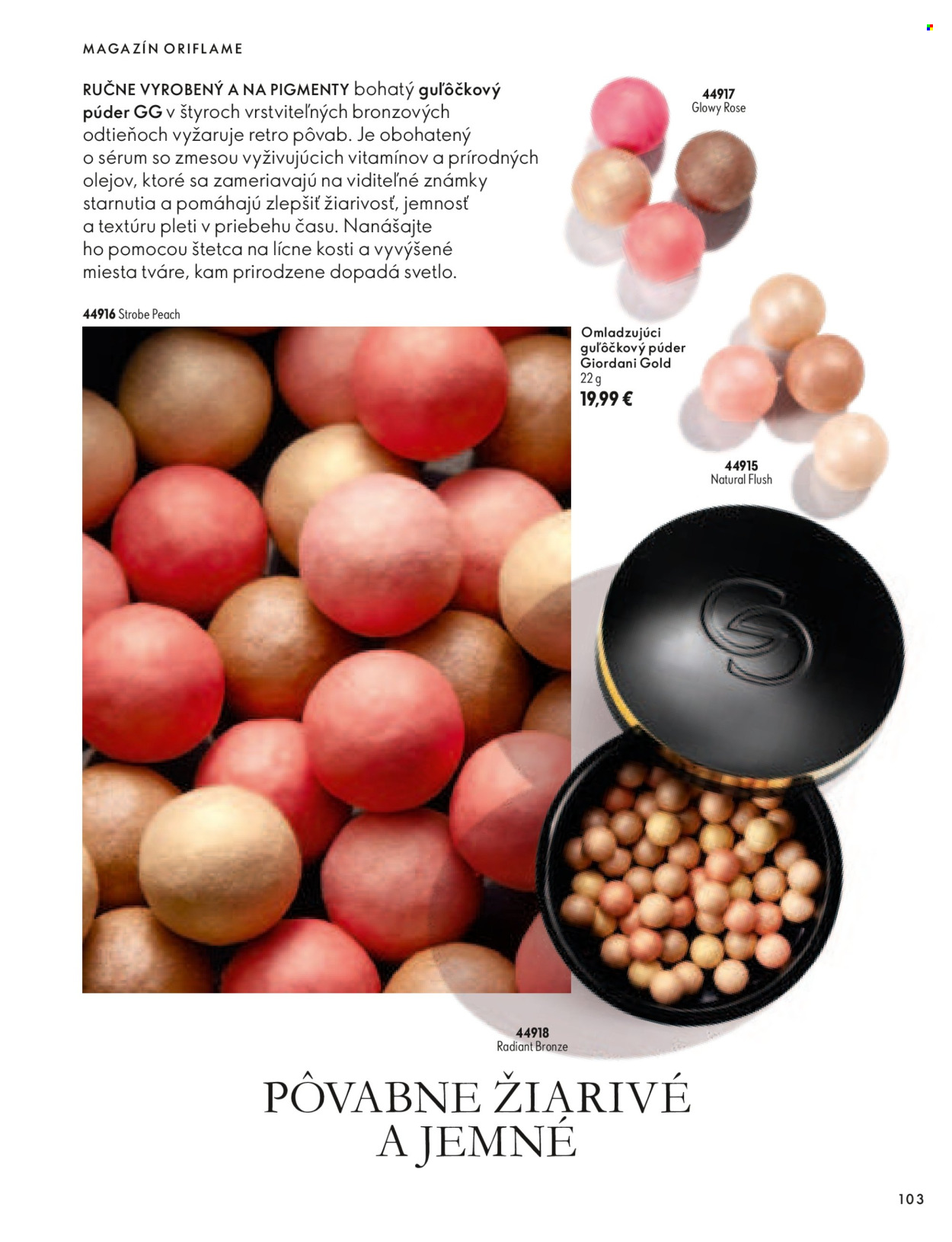 Leták Oriflame - 30.9.2026 - 10.11.2026. Strana 103