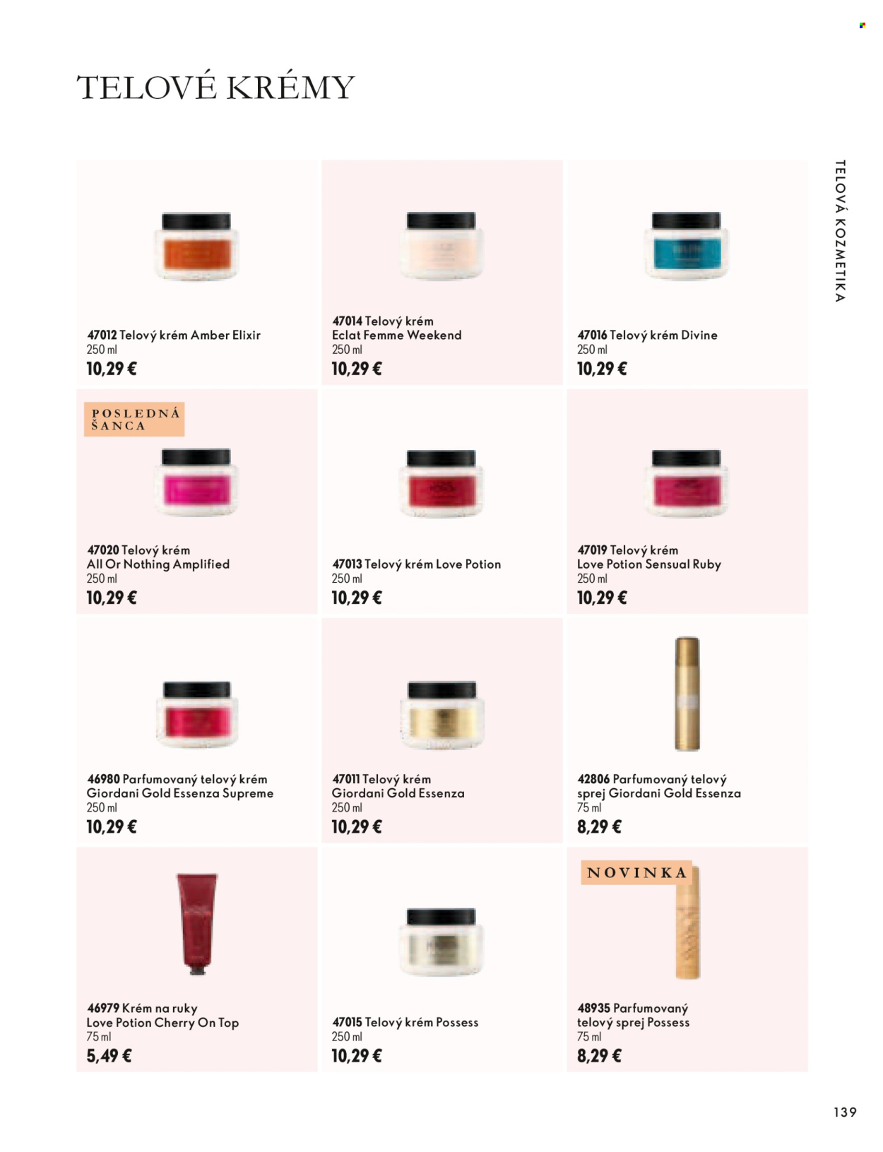 Leták Oriflame - 30.9.2026 - 10.11.2026. Strana 139