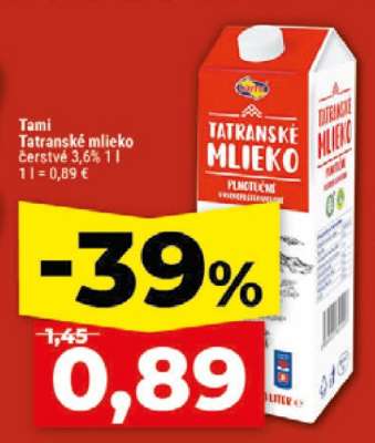 TAMI Tatranské mlieko