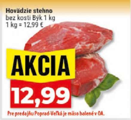 Hovädzie stehno bez kosti Byk