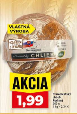 Staromestský chlieb rodinný