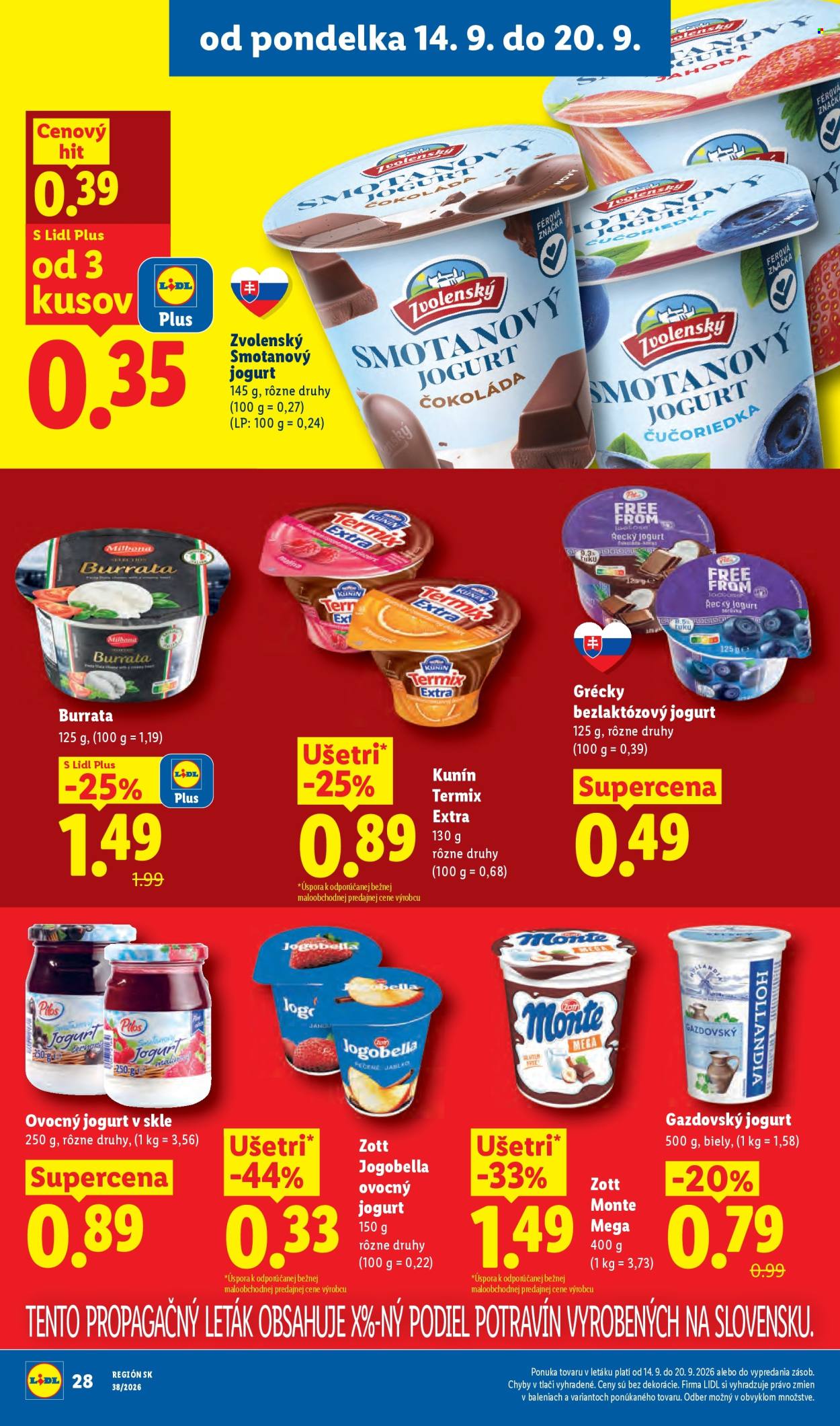 Leták Lidl - 14.9.2026 - 20.9.2026. Strana 38