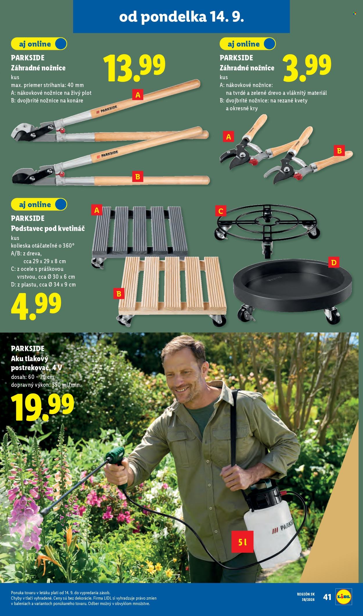 Leták Lidl - 14.9.2026 - 20.9.2026. Strana 57