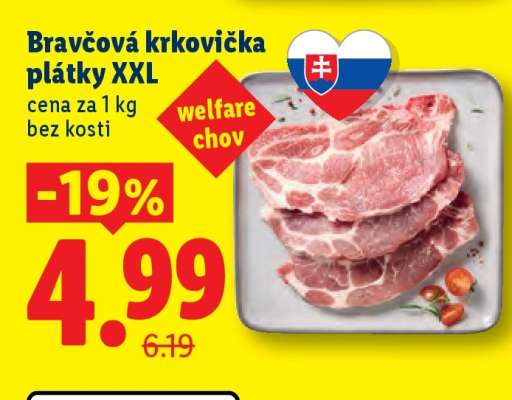Bravčová krkovička plátky XXL
