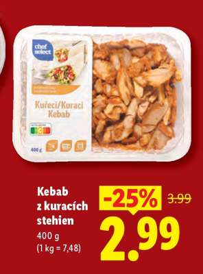 Kebab z kuracích stehien