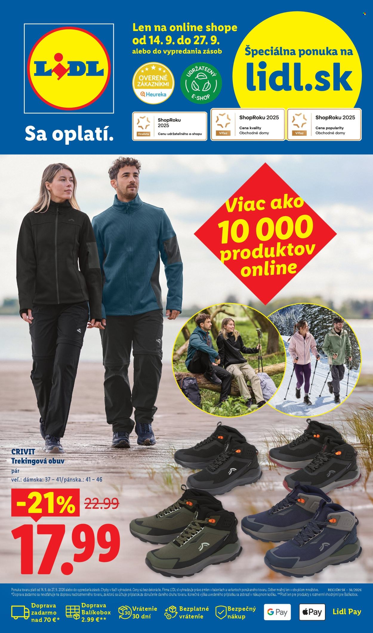 Leták Lidl - 14.9.2026 - 27.9.2026. Strana 1