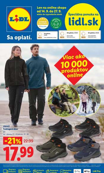 Leták Lidl - 14.9.2026 - 27.9.2026.