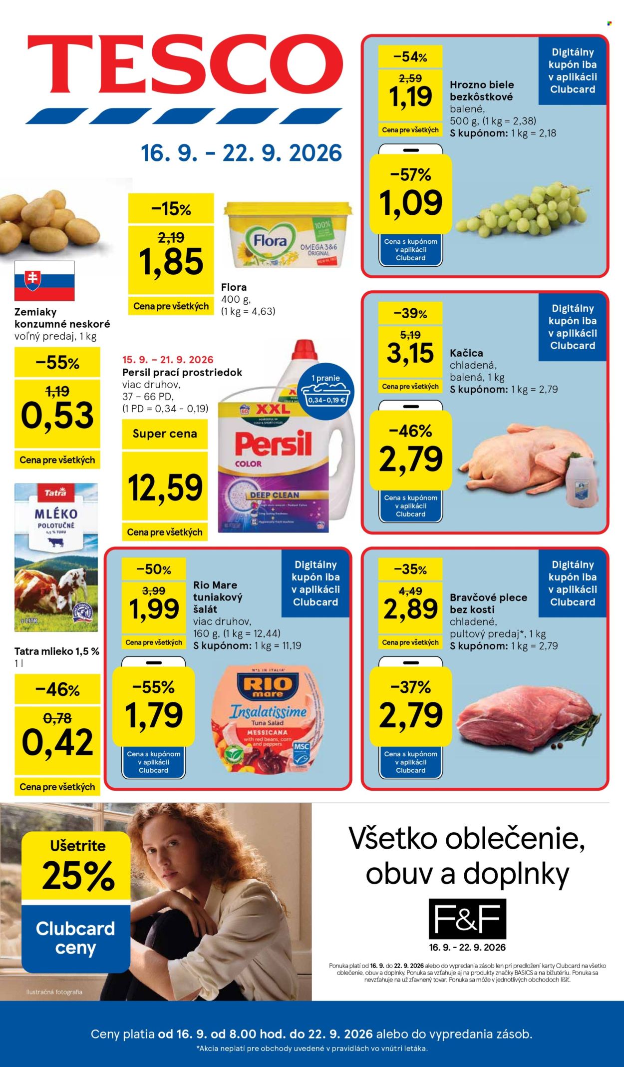 Leták TESCO - 16.9.2026 - 22.9.2026. Strana 1