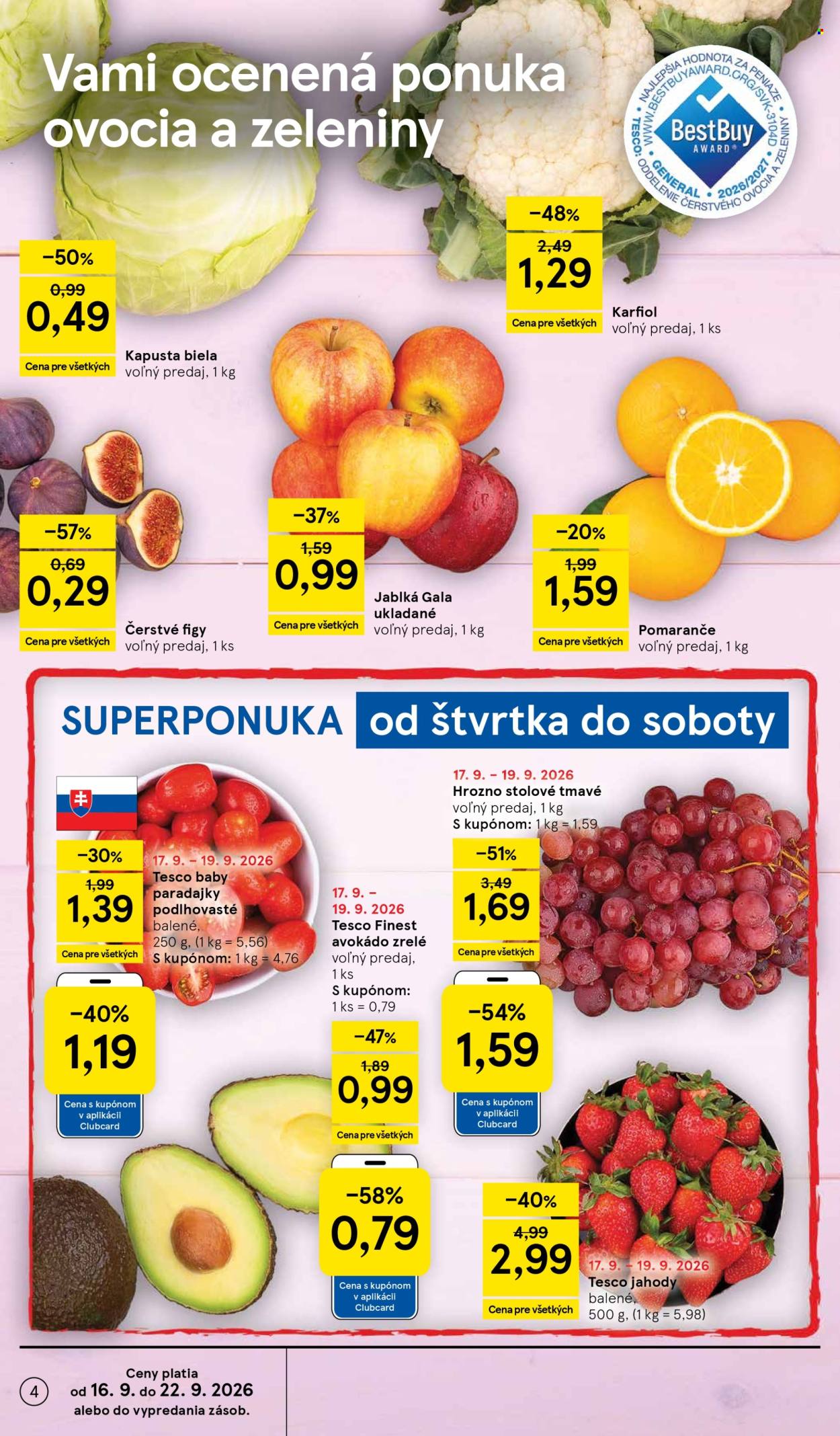 Leták TESCO - 16.9.2026 - 22.9.2026. Strana 4