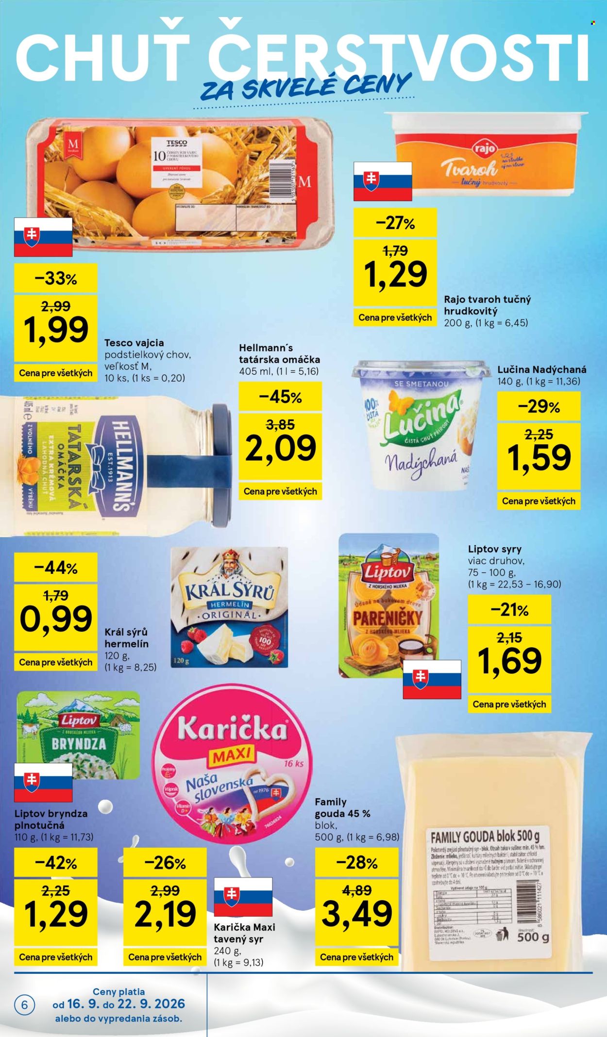 Leták TESCO - 16.9.2026 - 22.9.2026. Strana 6