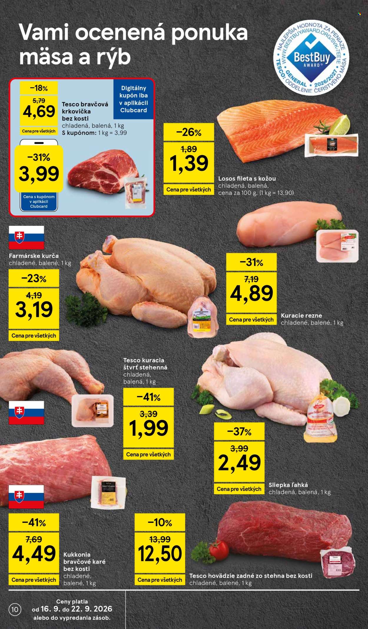 Leták TESCO supermarket - 16.9.2026 - 22.9.2026. Strana 10