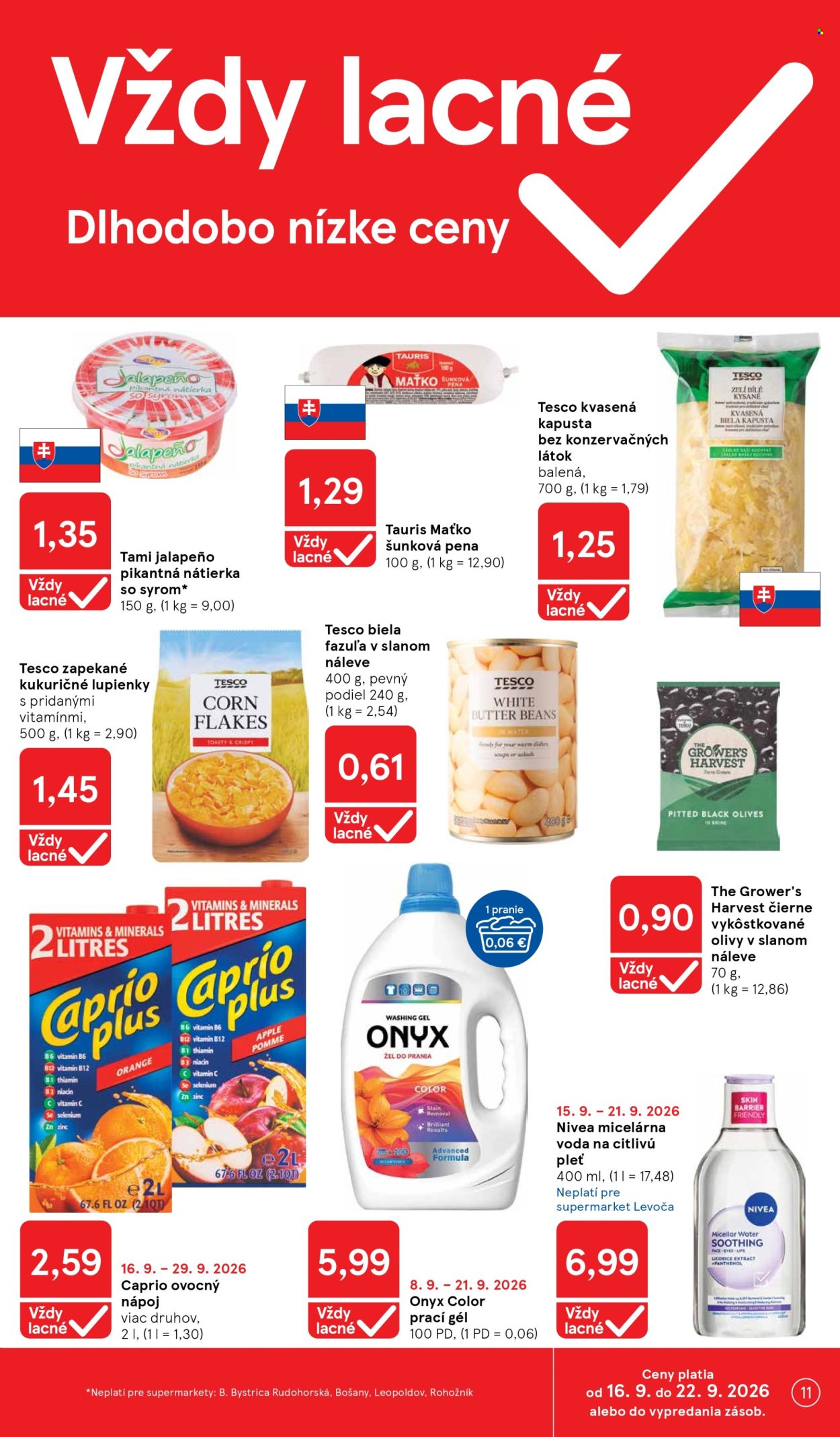 Leták TESCO supermarket - 16.9.2026 - 22.9.2026. Strana 11