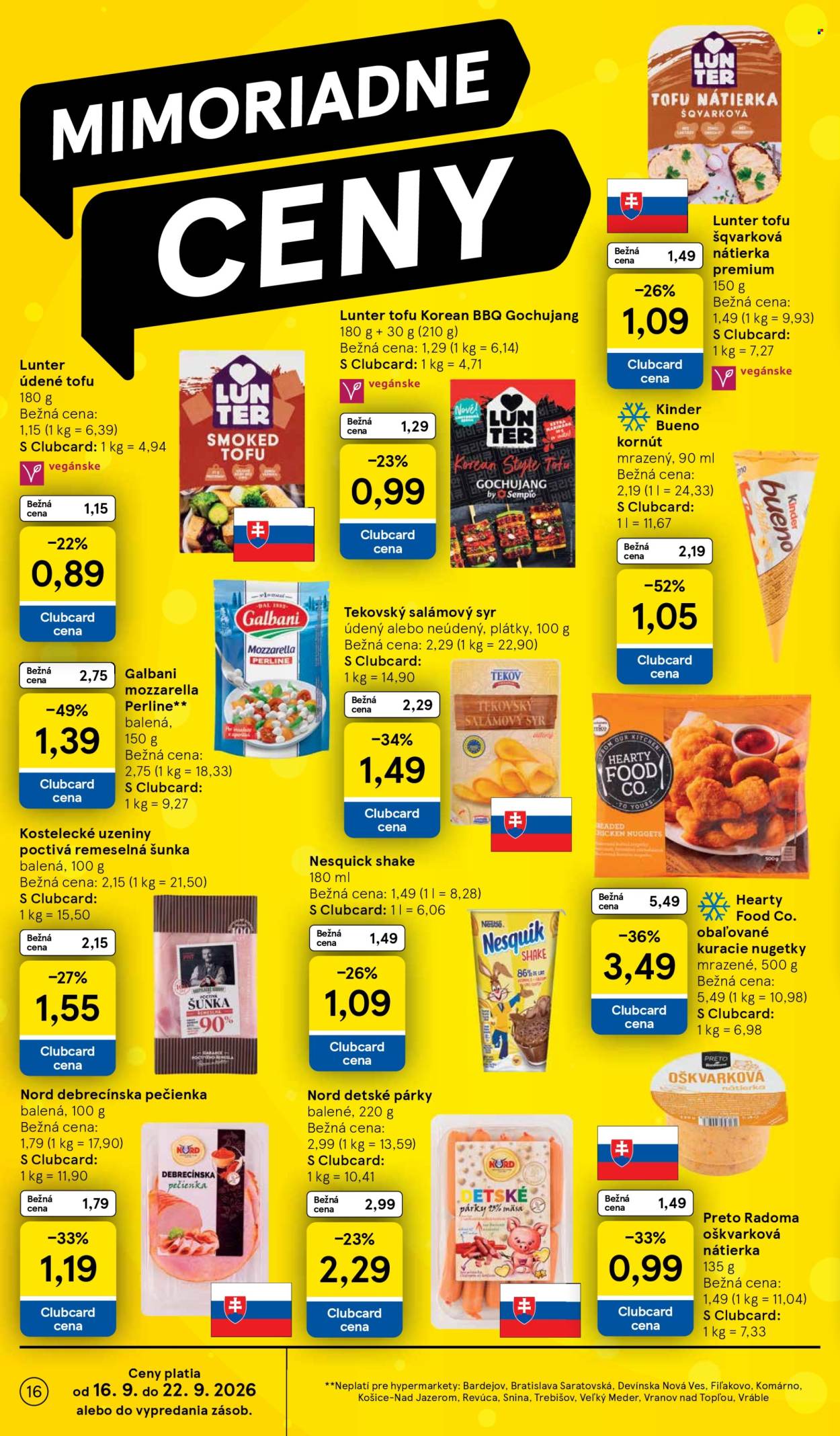 Leták TESCO - 16.9.2026 - 22.9.2026. Strana 16