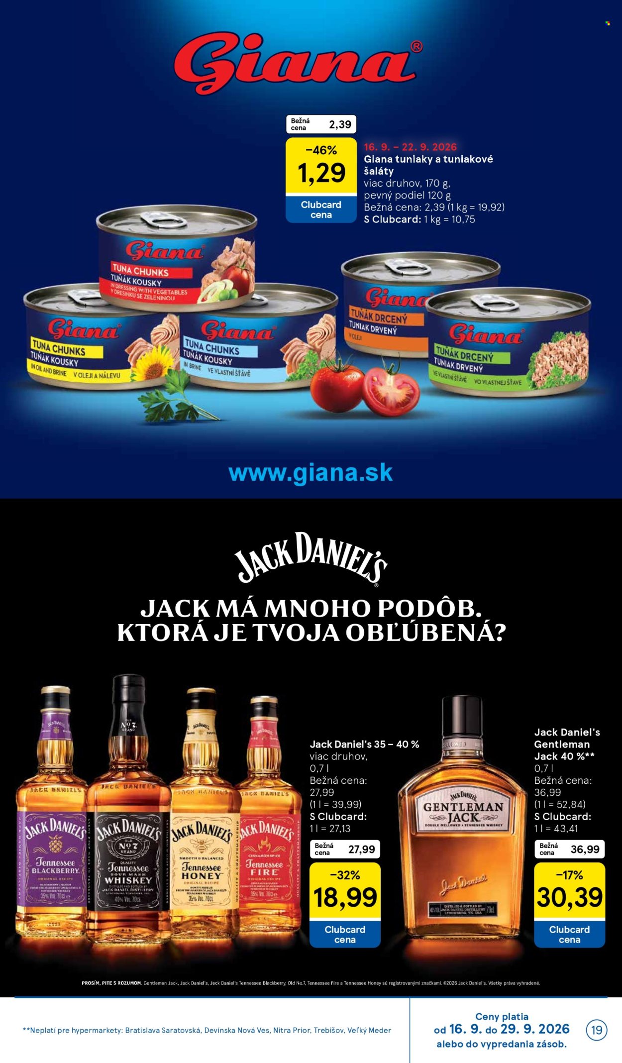 Leták TESCO - 16.9.2026 - 22.9.2026. Strana 19
