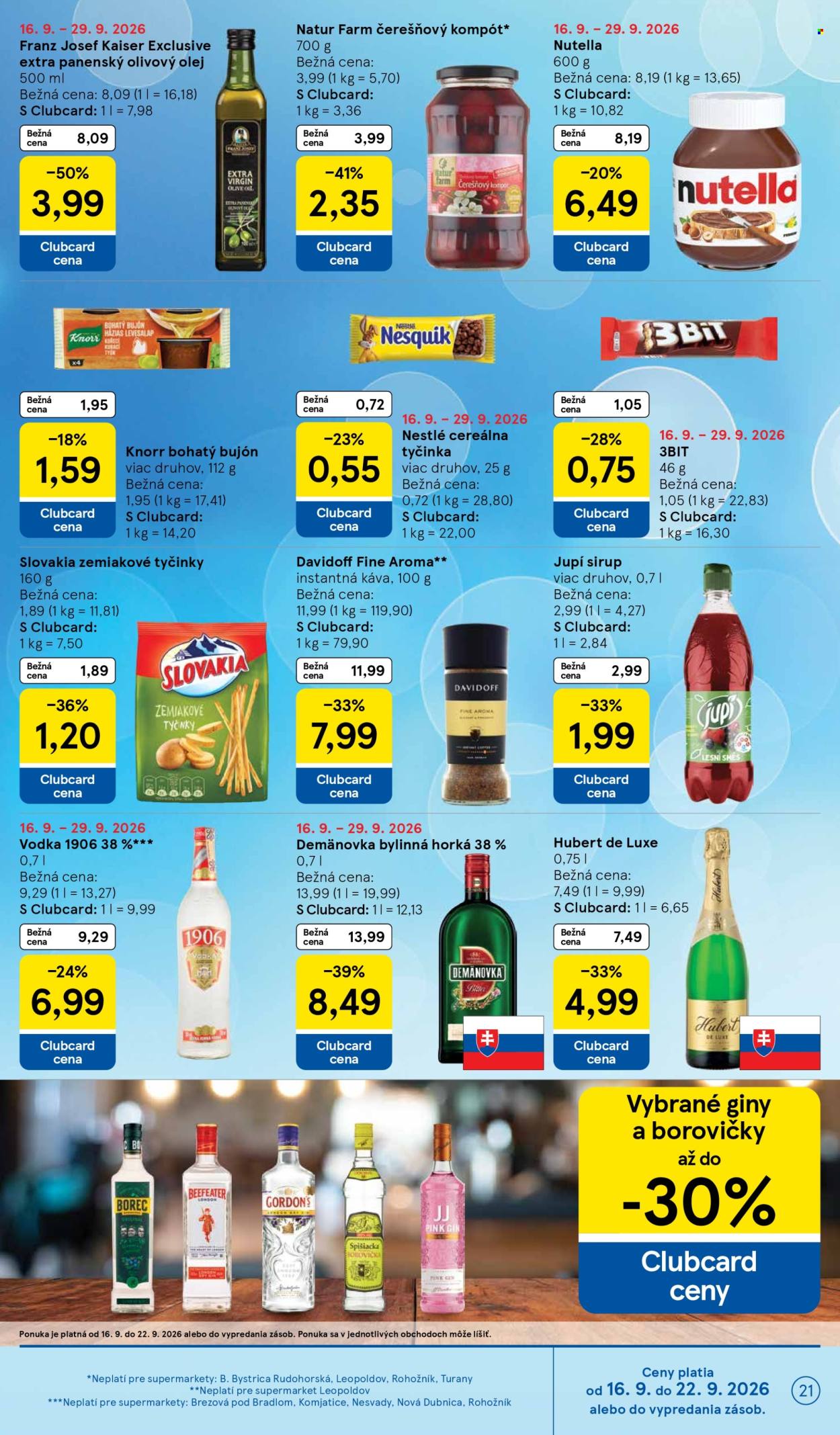 Leták TESCO supermarket - 16.9.2026 - 22.9.2026. Strana 21