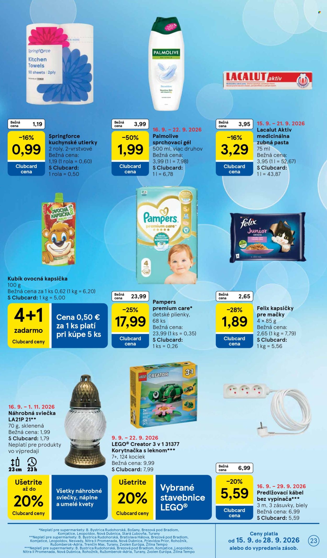 Leták TESCO supermarket - 16.9.2026 - 22.9.2026. Strana 23