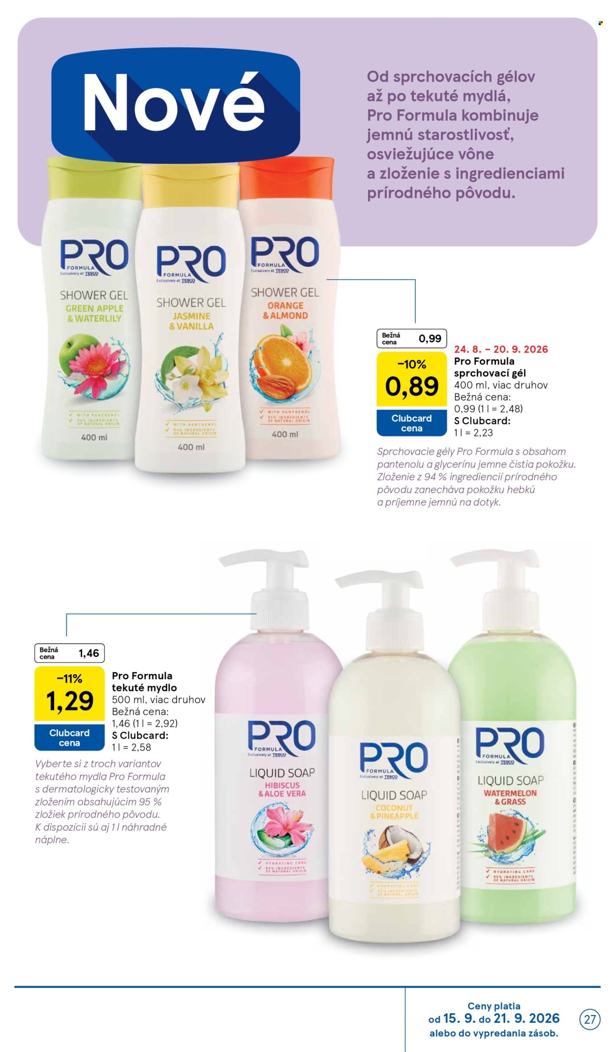 Leták TESCO - 16.9.2026 - 22.9.2026. Strana 27