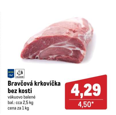 Bravčová krkovička bez kosti