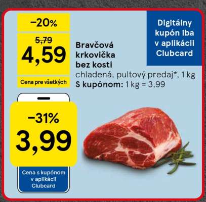 Bravčová krkovička bez kosti
