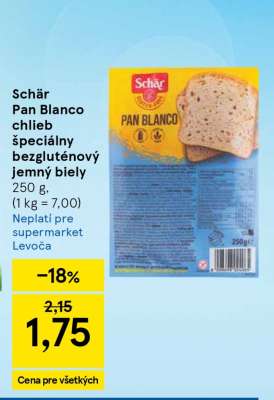 SCHÄR PAN BLANCO CHLIEB