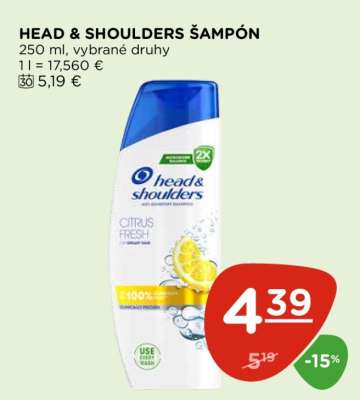 HEAD & SHOULDERS Šampón