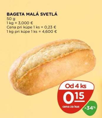 Bageta malá svetlá