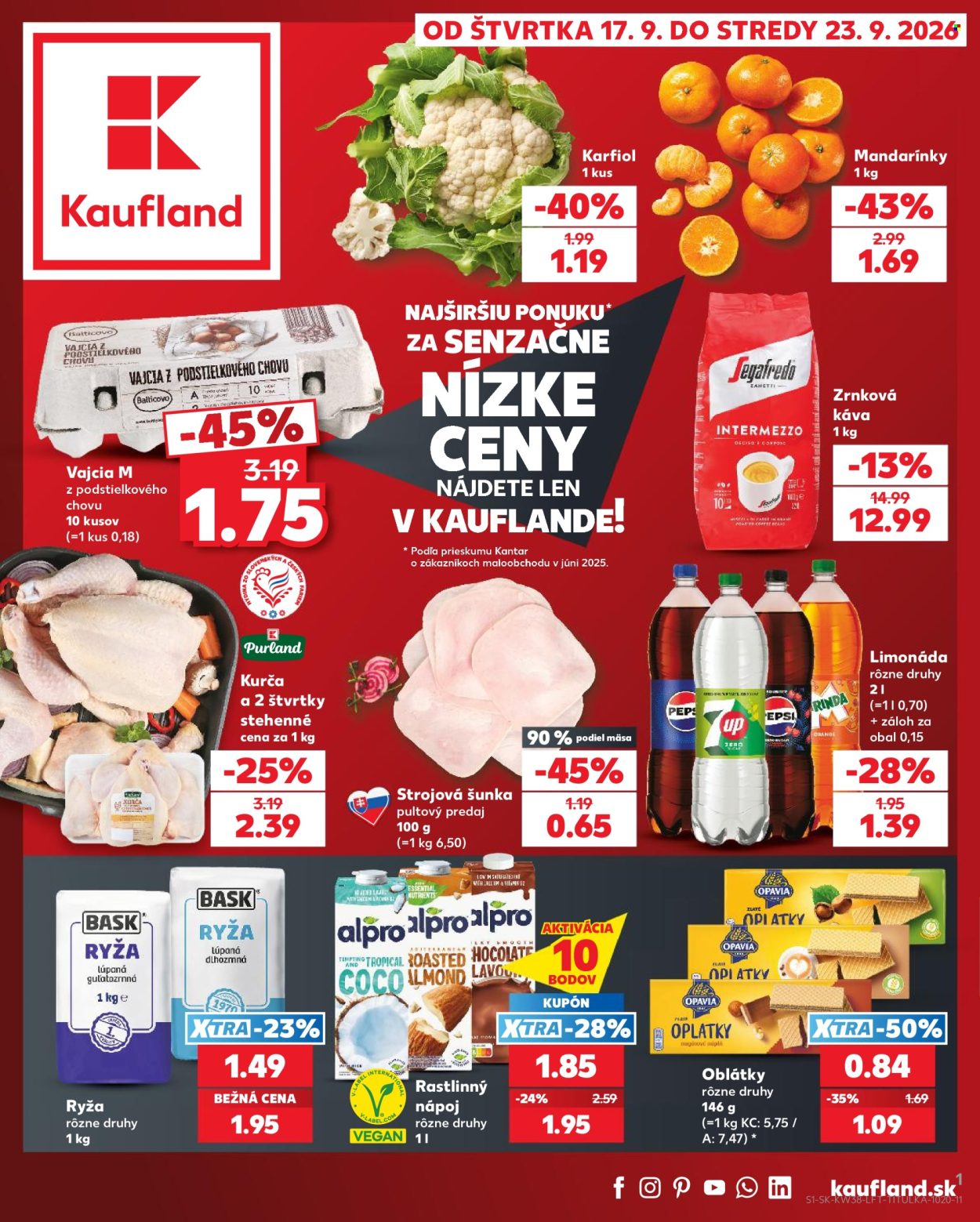 Leták Kaufland - 17.9.2026 - 23.9.2026. Strana 1