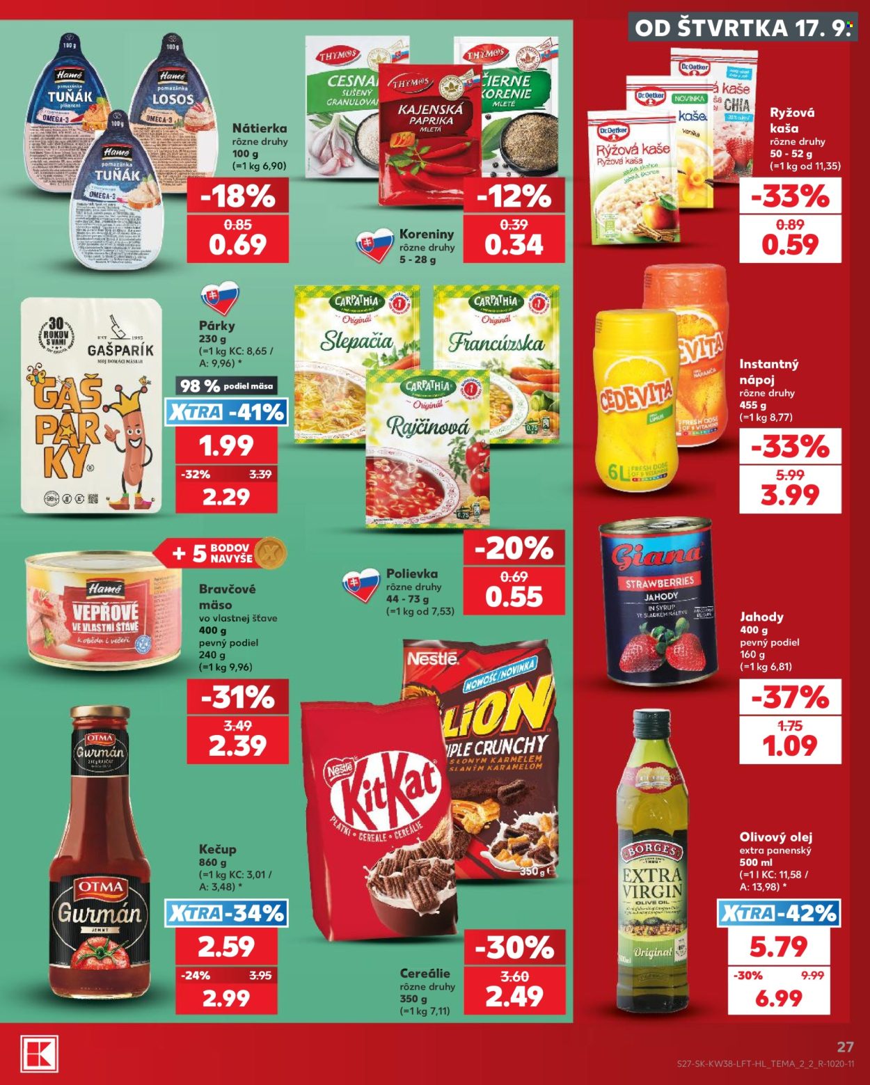 Leták Kaufland - 17.9.2026 - 23.9.2026. Strana 27