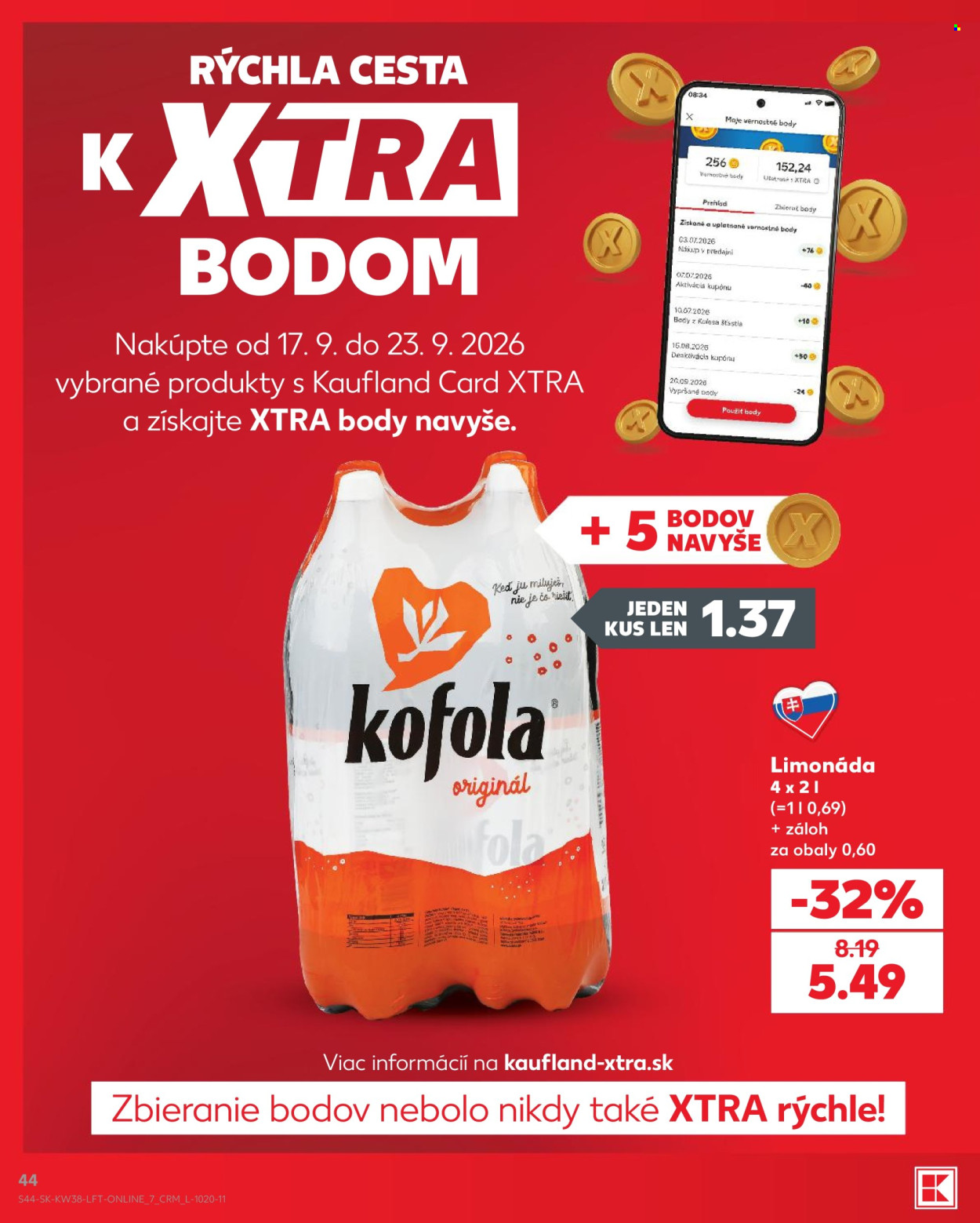 Leták Kaufland - 17.9.2026 - 23.9.2026. Strana 44