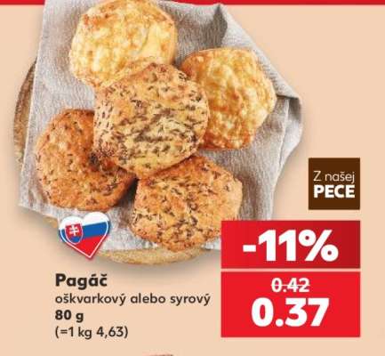 Pagáč oškvarkový alebo syrový