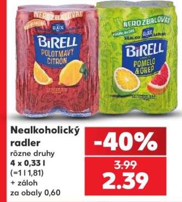 Nealkoholický radler